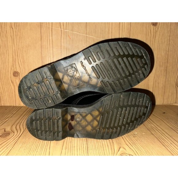 Dr. Martens Grace Black Patent Leather Capper Boots Size 9 Ribbon Laces - Picture 5 of 9